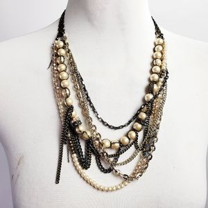 Loft messy chain necklace